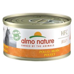 Almo Nature (Альмо Натюр) HFC Jelly Adult Cat Chicken - Консервированный корм с курицей для взрослых кошек (кусочки в желе) 70 г