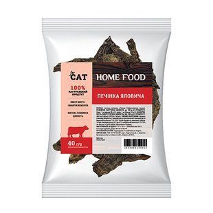 For CAT Печінка яловича HOME FOOD (Хоум фуд) 40 г