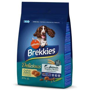 Brekkies Dog Delice Fish - Сухий корм з рибою для дорослих собак усіх порід, 2,7 кг