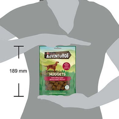 Purina (Пуріна) Adventuros Nuggets - Ласощі шматочки зі смаком дикого кабана для дорослих собак, 90 г