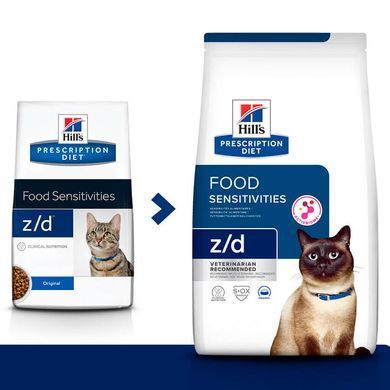 Hill's (Хиллс) Prescription Diet z/d - Сухой корм для котов с пищевой аллергией, 3 кг