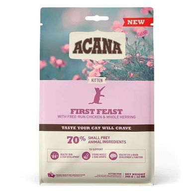 Acana (Акана) First Feast – Сухий корм з куркою і оселедцем для кошенят 340 г