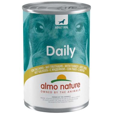 Almo Nature (Альмо Натюр) Daily Dog Adult Turkey - Повнораціонний консервований корм з індичкою для дорослих собак всіх порід 400 г