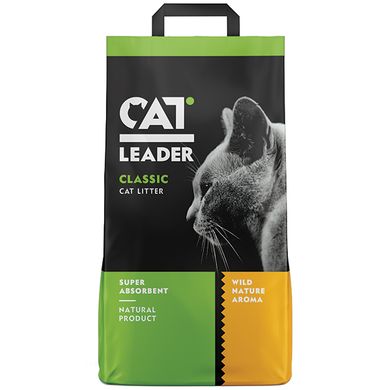 Cat Leader (Кет Лідер) Classic Wild Nature - супер поглинаючий наповнювач у котячий туалет з ароматом дикої природи - 2 кг