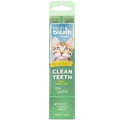 TropiClean (Тропиклин) Clean Teeth Gel CAT - Гель для чистки зубов для котов 59 мл