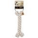 M-Pets (М-Петс) Coto White Bone - Іграшка-мотузка Біла кістка для собак, Білий, 30 см