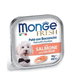 Monge (Монж) DOG FRESH - Нежный паштет с лососем для собак 100 г