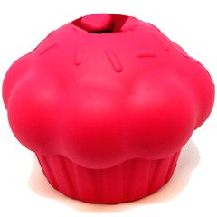 SodaPup (Сода Пап) Cupcake Treat Dispenser – Жувальна іграшка-диспенсер Тістечко для ласощів із суперміцного матеріалу для собак M Рожевий
