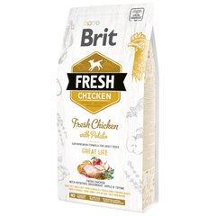 Brit (Брит) Fresh Chicken With Potato Adult - Сухой корм с курицей и картофелем для взрослых собак 2,5 кг
