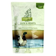 Isegrim (Ізегрім) Pouch Roots Duck & Hearts - Консервований корм з качкою та курячими сердечками для дорослих собак 410 г