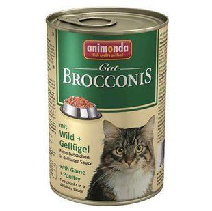 Animonda (Анимонда) Brocconis Cat - Консервированный корм с дичью и домашней птицей для взрослых кошек (кусочки в соусе) 400 г