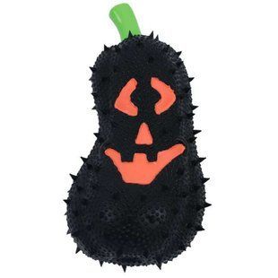 M-Pets (М-Петс) Halloween Black Pumpkin - Игрушка Черная тыква на Хеллоуин для собак, Черный, 7х6,5х14 см