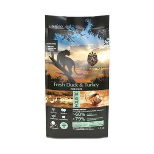Ambrosia (Амброзия) Grain Free Cat Fresh Duck & Turkey - Сухой беззерновой корм со свежей уткой и индейкой для стерилизованных кошек, 1.5 кг