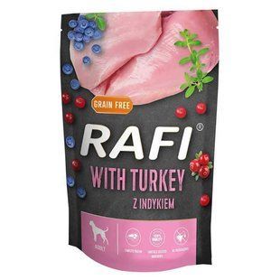 Rafi (Рафі) Dog with Turkey - Вологий корм з індичкою для дорослих собак, 500 г