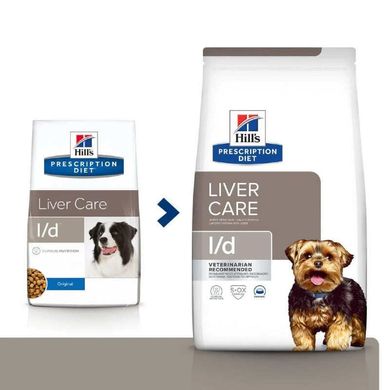 Hill's (Хиллс) Prescription Diet l/d Liver Car - Корм-диета с курицей для собак при заболеванях печени 1,5 кг New!