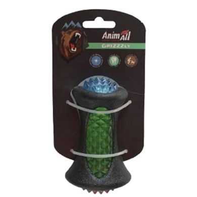 AnimAll (ЭнимАлл) GrizZzly - Игрушка светящаяся LED-кость для собак 12,5х7,7х7,1 см