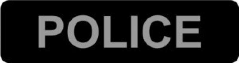 Collar (Коллар) Змінна накладка з написом на шлею Collar POLICE FBI - № 1-2 Чорний
