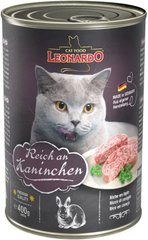 Leonardo (Леонардо) Reich an Rabbit - Консервированный корм с кроликом для кошек 400 г