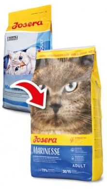 Josera (Йозера) Marinesse - Сухой корм с лососем для котов, страдающих пищевой непереносимостью 400 г