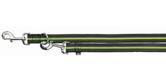 Trixie (Трикси) Fusion Adjustable Leash - Поводок-перестежка для собак 2,5х200 см Черный / Оранжевый