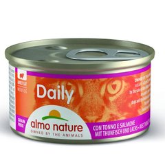 Almo Nature (Альмо Натюр) Daily Menu Cat - Консервований корм "Мус з тунцем і лососем" для котів 85 г