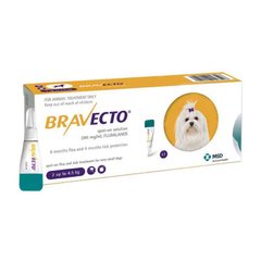 Bravecto Spot-On (Бравекто Спот-Он) by MSD Animal Health - Противопаразитарные капли от блох и клещей для собак (1 пипетка) 2-4,5 кг