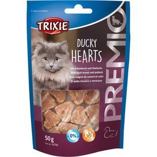 Trixie (Тріксі) PREMIO Heartss - Ласощі з качкою і мінтаєм для котів 50 г