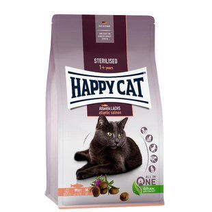 Happy Cat (Хеппі Кет) Sterilised Adult Atlantik-Lachs - Сухий корм з атлантичним лососем для стерилізованих кішок і кастрованих котів, 4 кг