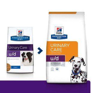 Hill's (Хиллс) Prescription Diet Canine u/d Urinary Care - Лечебный корм для собак с заболеваниями почек и мочеполовых путей, 4 кг