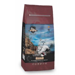 Landor (Ландор) Grain Free Cat Turkey&Potato - Сухий беззерновий корм з індичкою і бататом для дорослих котів та кішок 10 кг