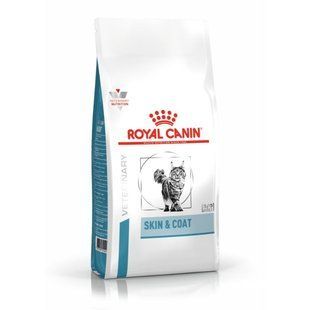 Royal Canin (Роял Канин) Skin&Coat Cat - Ветеринарная диета для котов после стерилизации при дерматозе и выпадении шерсти, 1,5 кг