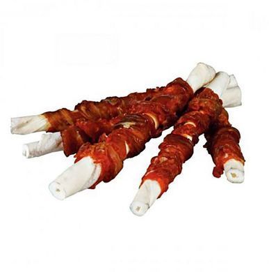 Trixie (Тріксі) Denta Fun Buffalo Chewing Rolls &ndash; Жувальні палички з м'сом буйвола для чищення зубів для собак, 70 г / 12 см (5 шт)
