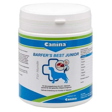Canina (Каніна) Barfers Best Junior - Вітамінно-мінеральний комплекс для цуценят і молодих собак при годуванні натуральним кормом 850 г