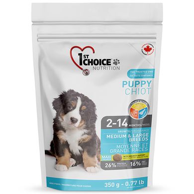 1st Choice (Фест Чойс) Puppy Medium & Large Breeds - Сухий корм з куркою для цуценят середніх і великих порід 350 г