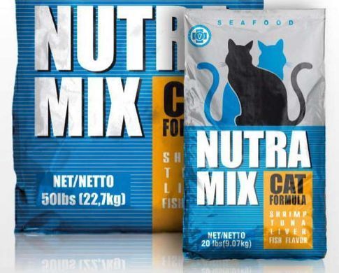 Nutra Mix (Нутра Мікс) Cat Seafood - Сухий корм з морським коктейлем для котів 9,07 кг