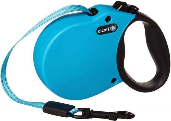 Alcott (Алкотт) Аdventure Retractable Leashes - Повідець-рулетка для собак зі світловідбиваючою ниткою в стрічці Extra small Зелений