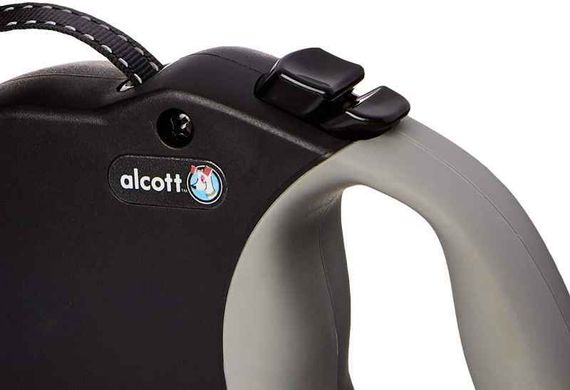Alcott (Алкотт) Аdventure Retractable Leashes - Поводок-рулетка для собак со светоотражающей нитью в ленте Extra small Зеленый