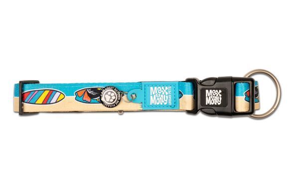 Max&Molly (Макс енд Моллі) Smart ID Collar - Нашийник для собак Aloha з принтом Алоха, S