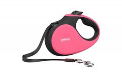 AnimAll (ЭнимАлл) Deluxe S - Поводок-рулетка для собак, лента (5 м, до 15 кг) S Розовый