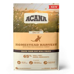 Acana (Акана) Homestead Harvest – Сухой корм с курицей, индейкой и уткой для котов 340 г