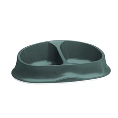 Stefanplast (Стефанпласт) Chic Double Bowl - Миска подвійна пластикова для собак та котів з протиковзким обідком 2х250 мл Бежевий