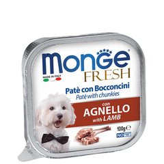 Monge (Монж) DOG FRESH - Нежный паштет с мясом ягненка для собак 100 г