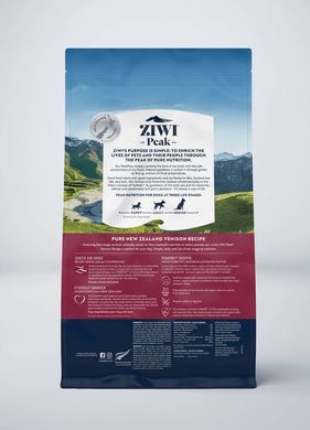 Ziwi Peak (Зіві Пік) Steam Dried Air Dried - Повнораціонний сухий корм для собак з Олениною 2,5 кг