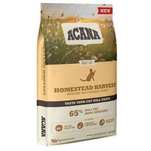 Acana (Акана) Homestead Harvest &ndash; Сухий корм з куркою, індичкою і качкою для котів, 340 г