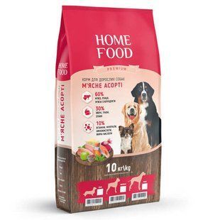 Home Food (Хоум Фуд) Adult Maxi - Повнораціонний сухий корм "М'ясне асорті" для дорослих собак великих порід, 10 кг