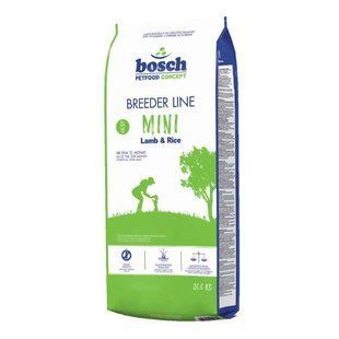 Bosch (Бош) Breeder Line Mini Lamb and Rice - Сухий корм з ягням і рисом для дорослих собак дрібних порід, 20 кг