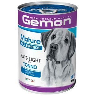 Gemon (Джемон) Dog Adult Pate with Tuna - Влажный корм с тунцом для взрослых собак всех пород (паштет) 400 г