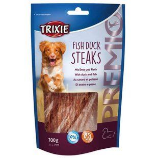 Trixie (Тріксі) PREMIO Fish Duck Steaks - Ласощі стейки жувальні для собак, 100 г