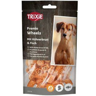 Trixie (Тріксі) Premio Fish Chicken Wheels &ndash; Ласощі з куркою і рибою для собак, 75 г