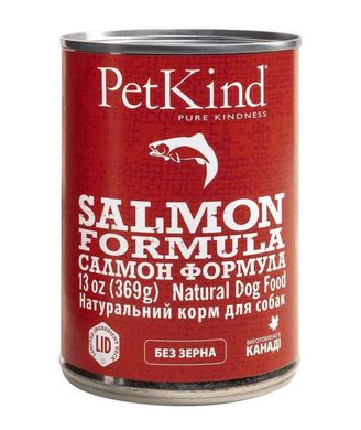 PetKind (ПетКайнд) Salmon Formula - Консервированный корм с лососем и сельдью для собак всех пород и возрастов (паштет) 369 г